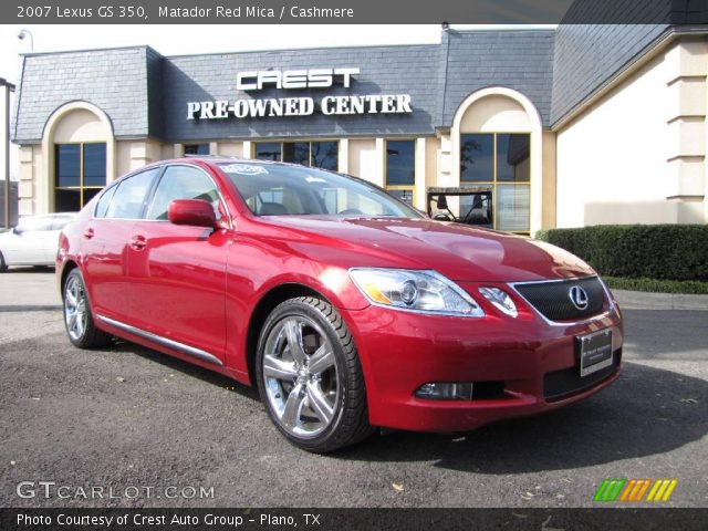 2007 Lexus GS 350 in Matador Red Mica