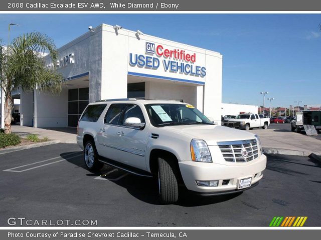 2008 Cadillac Escalade ESV AWD in White Diamond