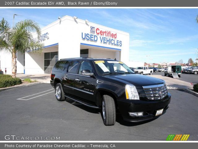 2007 Cadillac Escalade ESV AWD in Black Raven