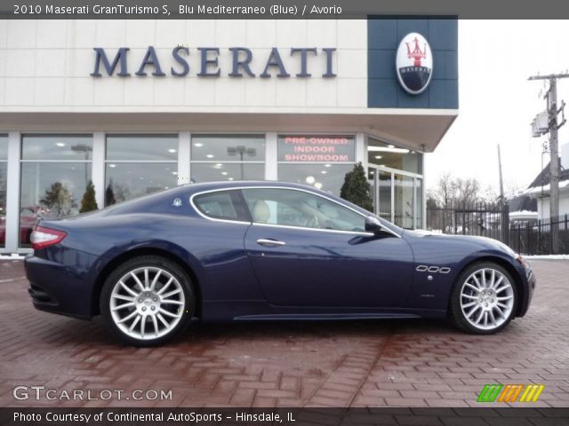 2010 Maserati GranTurismo S in Blu Mediterraneo (Blue)