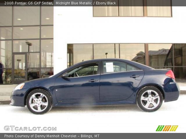 2008 Pontiac G6 GXP Sedan in Midnight Blue Metallic