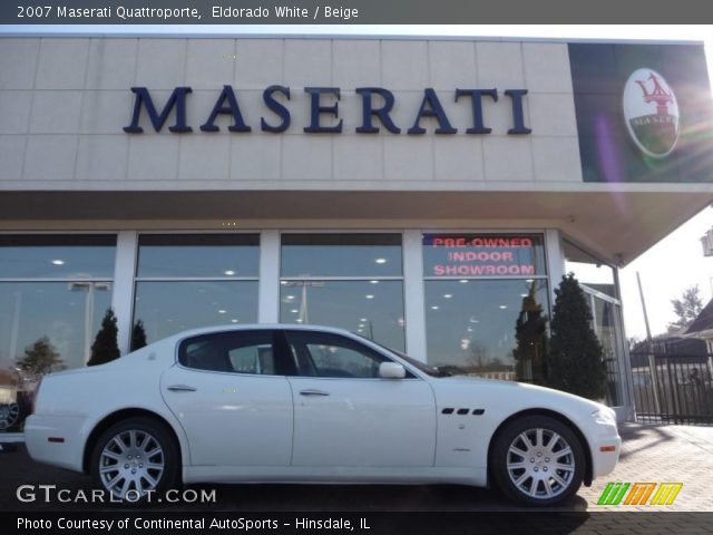 2007 Maserati Quattroporte  in Eldorado White