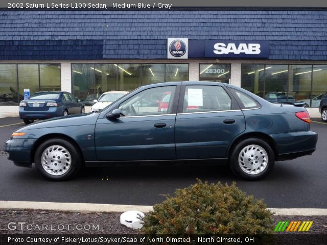 2002 Saturn L Series L100 Sedan in Medium Blue