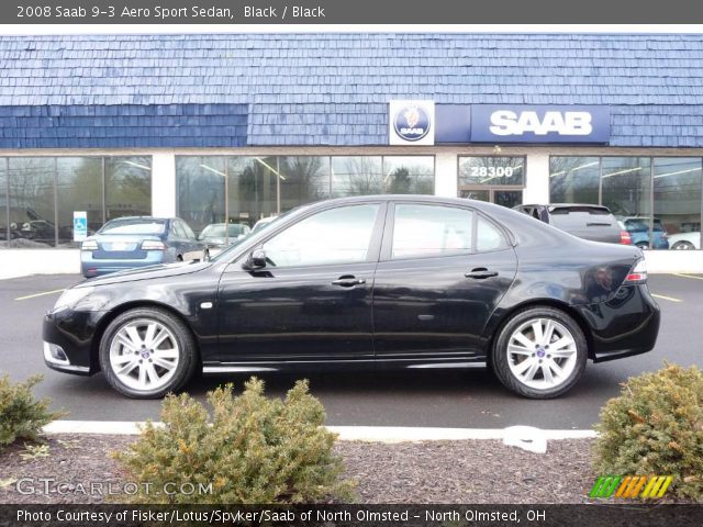 2008 Saab 9-3 Aero Sport Sedan in Black