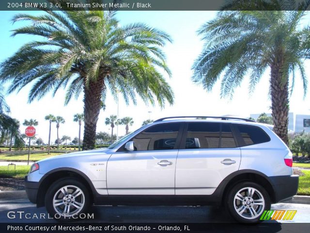 2004 BMW X3 3.0i in Titanium Silver Metallic