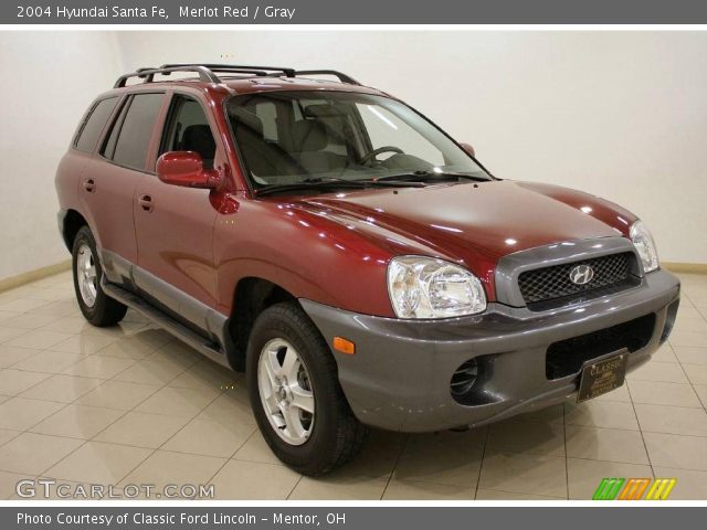 2004 Hyundai Santa Fe  in Merlot Red