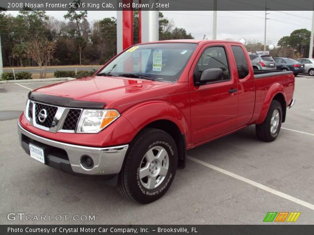 2008 Nissan Frontier SE V6 King Cab in Red Brawn