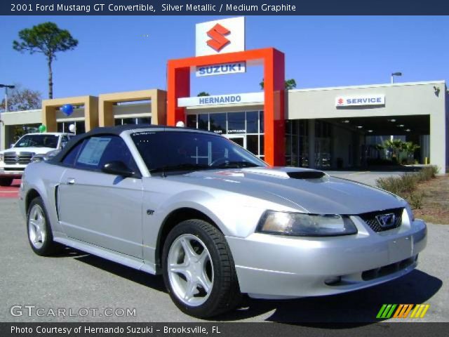 2001 Ford Mustang GT Convertible in Silver Metallic