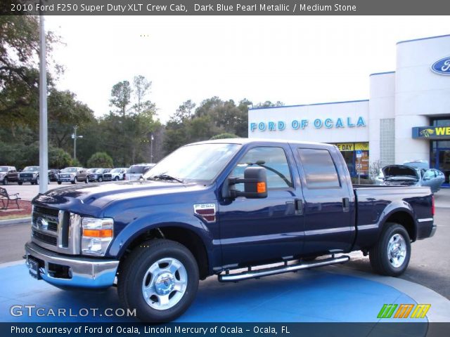 2010 Ford F250 Super Duty XLT Crew Cab in Dark Blue Pearl Metallic