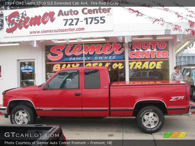 1994 GMC Sierra 1500 SLE Extended Cab 4x4 in Fire Red