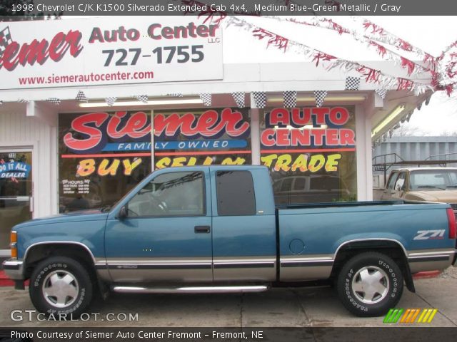 1998 Chevrolet C/K K1500 Silverado Extended Cab 4x4 in Medium Blue-Green Metallic