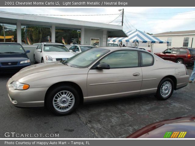 2001 Chevrolet Monte Carlo LS in Light Sandrift Metallic
