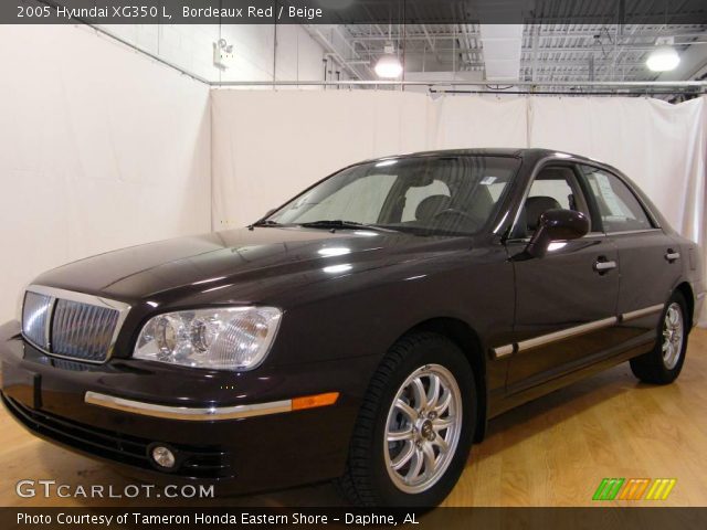 Bordeaux Red - 2005 Hyundai XG350 L - Beige Interior | GTCarLot.com ...