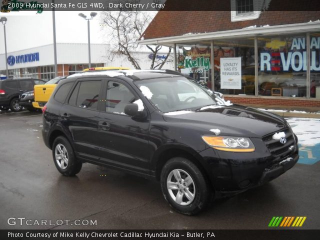 2009 Hyundai Santa Fe GLS 4WD in Dark Cherry
