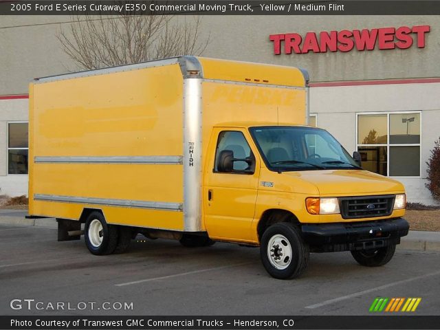 2005 Ford E Series Cutaway E350 Commercial Moving Truck in Yellow