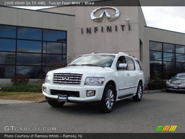 2008 Infiniti QX 56 4WD in Tuscan Pearl White