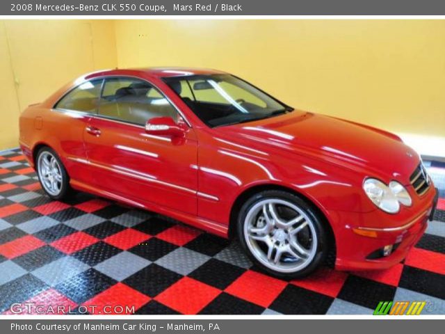 2008 Mercedes-Benz CLK 550 Coupe in Mars Red