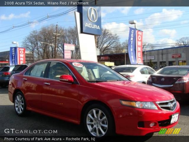 2008 Acura TSX Sedan in Milano Red