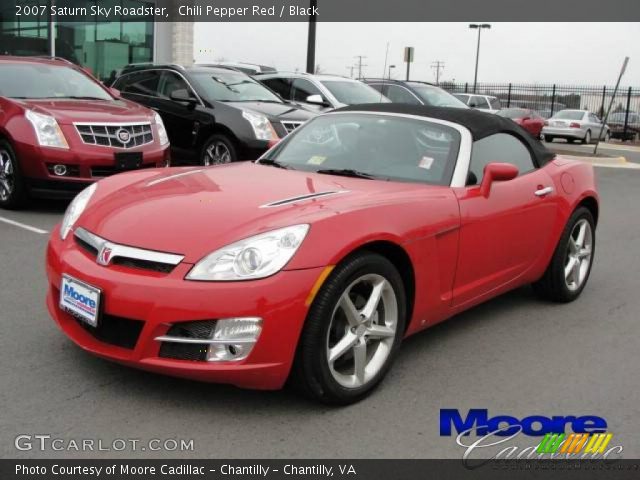 2007 Saturn Sky Roadster in Chili Pepper Red