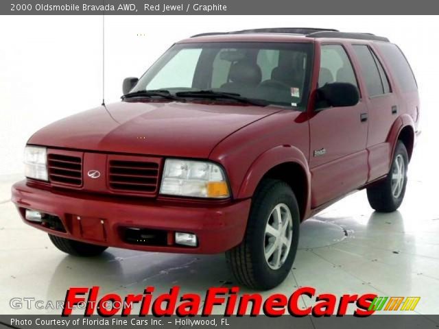 2000 Oldsmobile Bravada AWD in Red Jewel