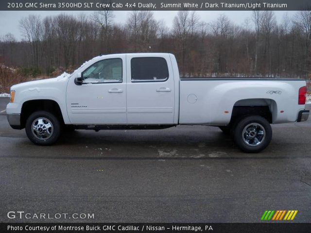 2010 GMC Sierra 3500HD SLT Crew Cab 4x4 Dually in Summit White