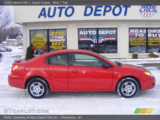 2003 Saturn ION 2 Quad Coupe in Red