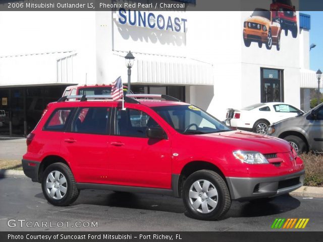 2006 Mitsubishi Outlander LS in Pheonix Red Pearl