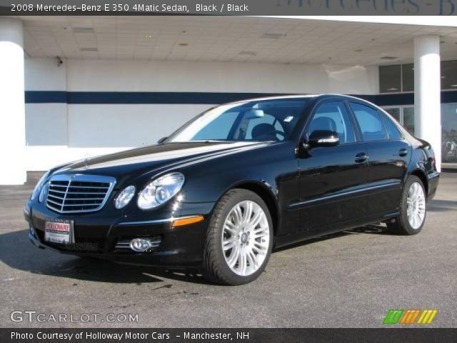 2008 Mercedes-Benz E 350 4Matic Sedan in Black