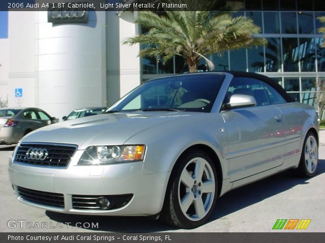 2006 Audi A4 1.8T Cabriolet in Light Silver Metallic