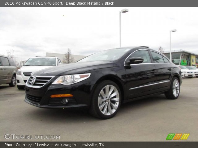 2010 Volkswagen CC VR6 Sport in Deep Black Metallic