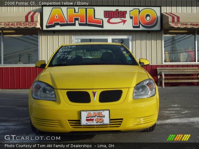 2008 Pontiac G5  in Competition Yellow