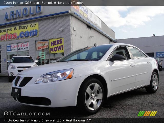2009 Pontiac G6 Sedan in Summit White