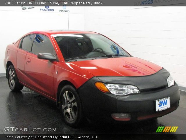 2005 Saturn ION 3 Quad Coupe in Chili Pepper Red