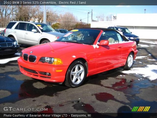 2002 BMW 3 Series 325i Convertible in Electric Red