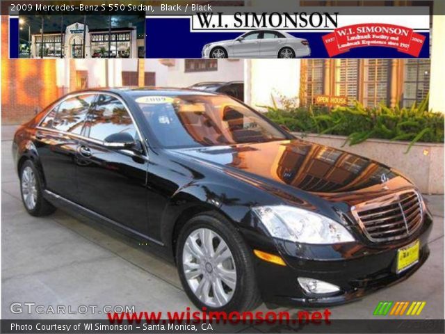2009 Mercedes-Benz S 550 Sedan in Black