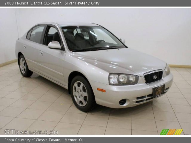2003 Hyundai Elantra GLS Sedan in Silver Pewter