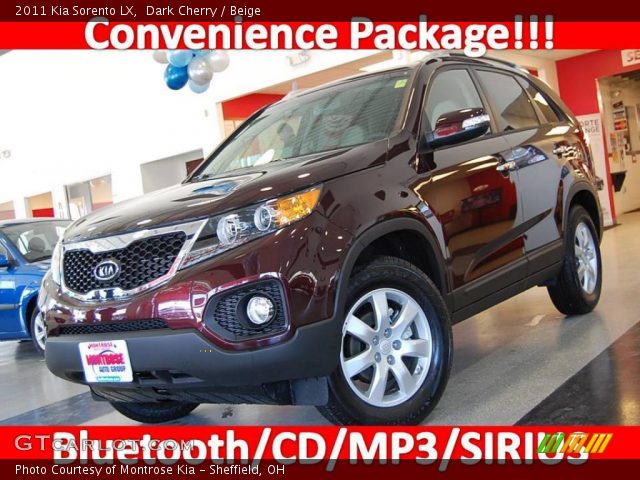 2011 Kia Sorento LX in Dark Cherry