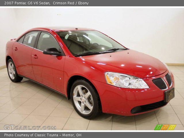 2007 Pontiac G6 V6 Sedan in Crimson Red