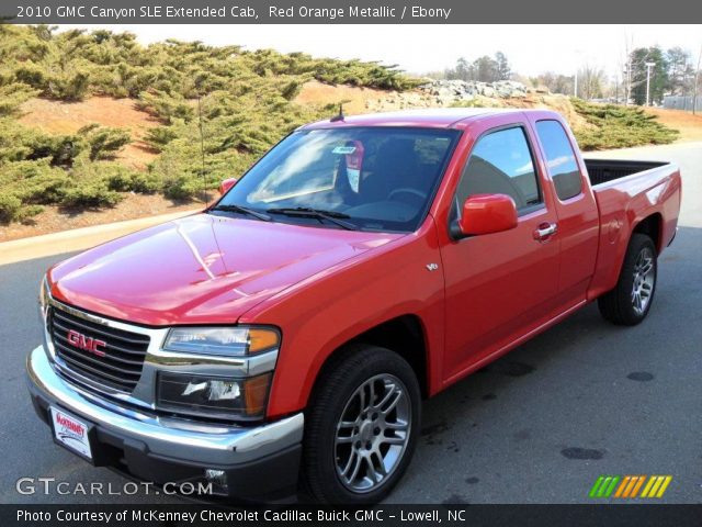 2010 GMC Canyon SLE Extended Cab in Red Orange Metallic