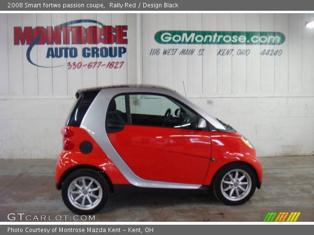 2008 Smart fortwo passion coupe in Rally Red