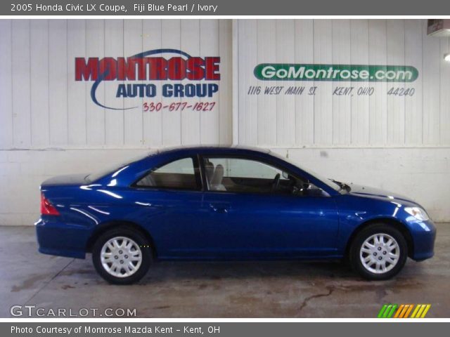 2005 Honda Civic LX Coupe in Fiji Blue Pearl