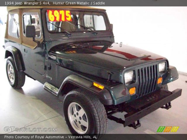 1994 Jeep Wrangler S 4x4 in Hunter Green Metallic
