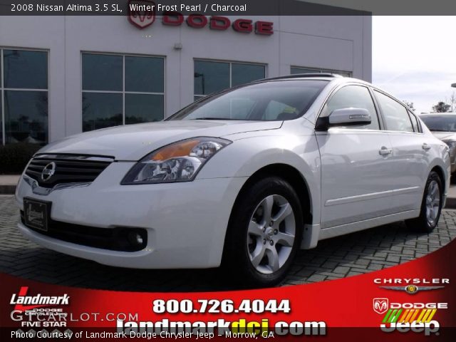 2008 Nissan Altima 3.5 SL in Winter Frost Pearl