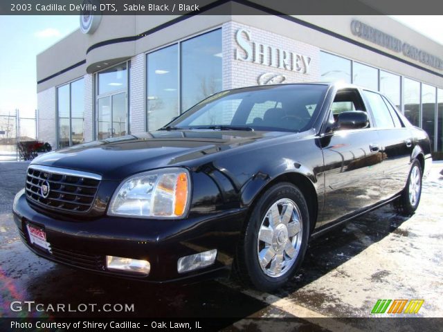2003 Cadillac DeVille DTS in Sable Black