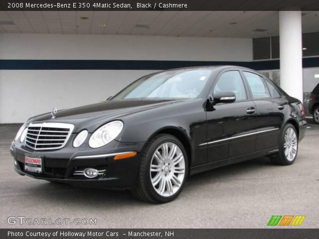 2008 Mercedes-Benz E 350 4Matic Sedan in Black