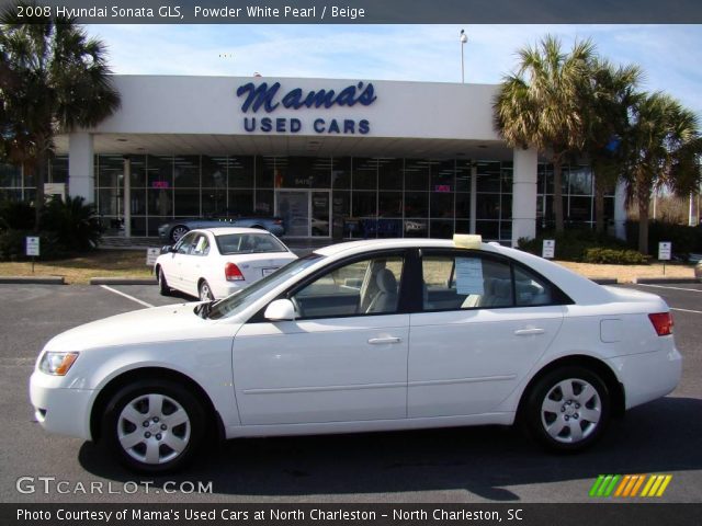 2008 Hyundai Sonata GLS in Powder White Pearl