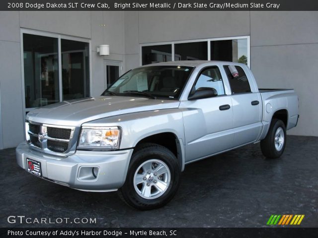 2008 Dodge Dakota SLT Crew Cab in Bright Silver Metallic