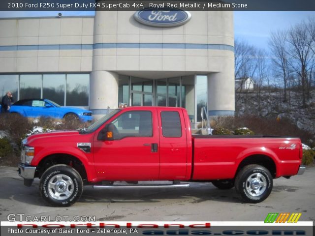 2010 Ford F250 Super Duty FX4 SuperCab 4x4 in Royal Red Metallic