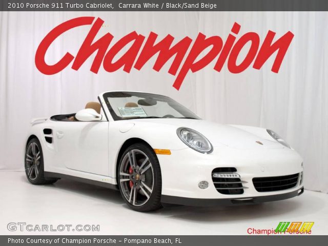 2010 Porsche 911 Turbo Cabriolet in Carrara White