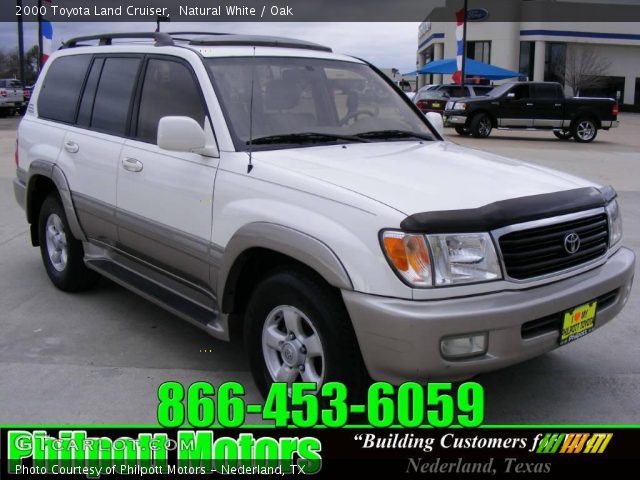 2000 Toyota Land Cruiser  in Natural White